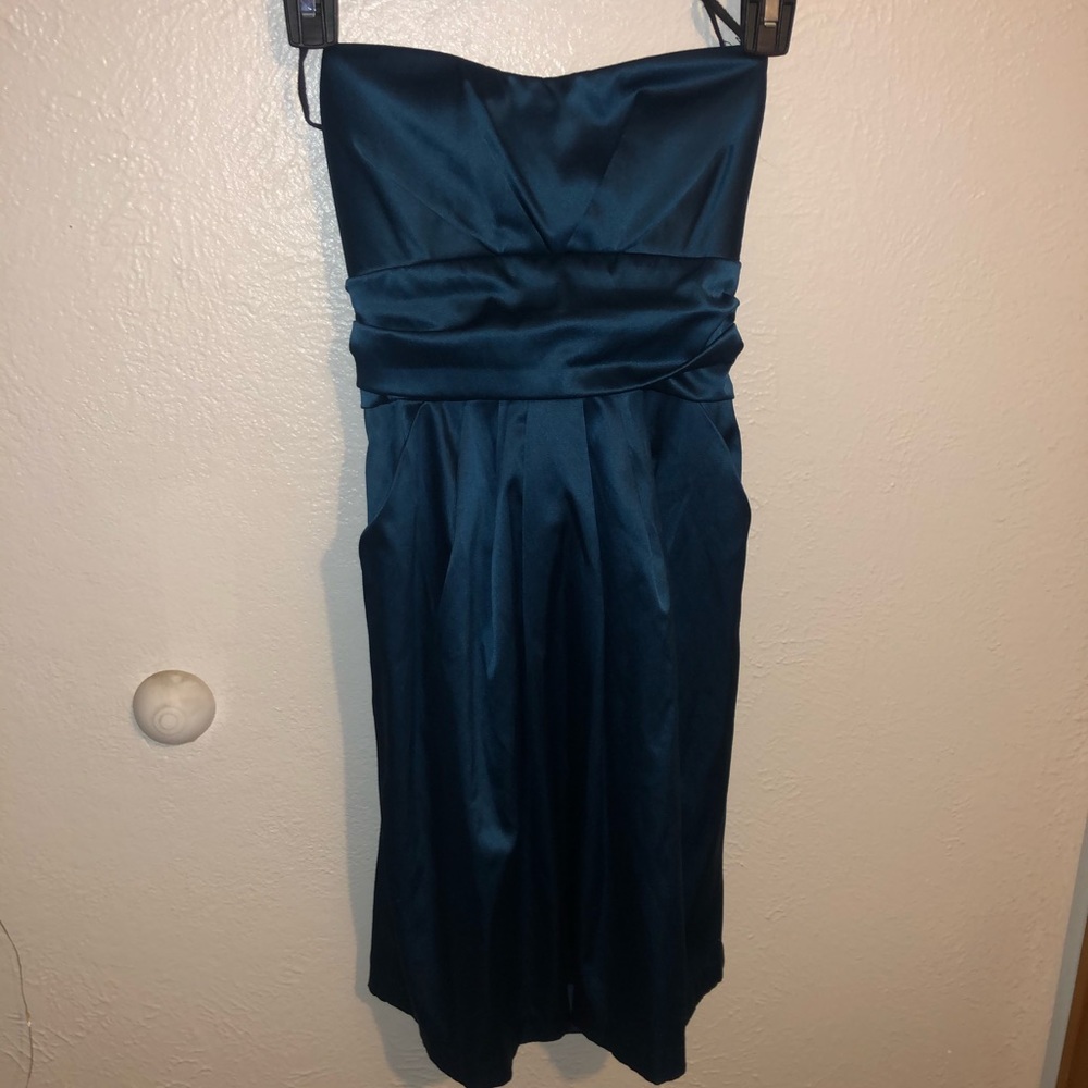 strapless home coming dress